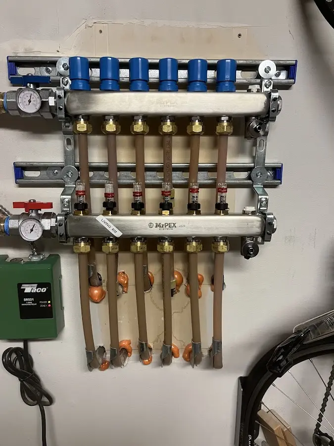 Plumber performing Gas Line Installation at a residential property in Marianna